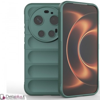 Magic Shield guminis dėklas - žalias (Xiaomi 17 Ultra)